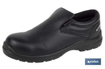Mocasn de Seguridad S2 SRC | Color Negro | Zapato de Trabajo Modelo Black Fox