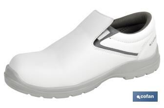 Mocasn de Seguridad S2 SRC | Talla 41 - Color Blanco | Zapato de Trabajo Modelo White Fox