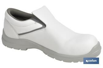 Mocasn de Seguridad S2 SRC | Talla 43 - Color Blanco | Zapato de Trabajo Modelo White Fox