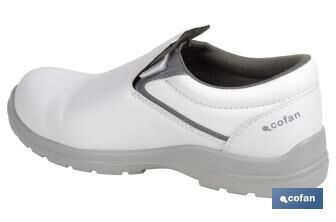 Mocasn de Seguridad S2 SRC | Talla 45 - Color Blanco | Zapato de Trabajo Modelo White Fox
