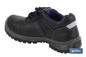 Zapato de Piel - Talla 37 | Color Negro | Seguridad S3 | Modelo Mirto | Puntera de Carbono Light