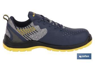 Zapato Deportivo | Seguridad S1P-SRC - Talla 36 |Modelo Solana | Color Azul | Suela Antideslizante