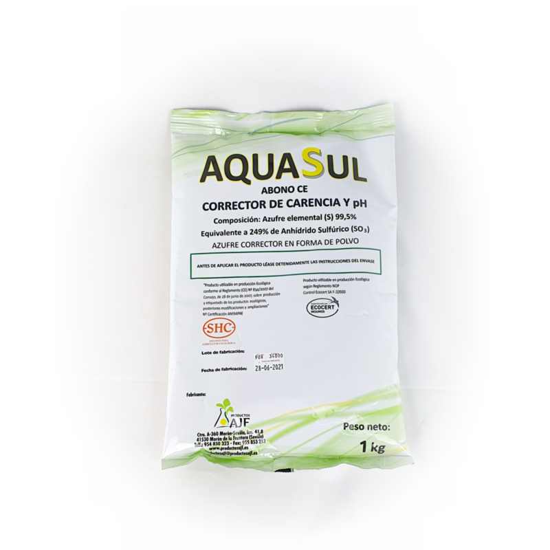 Aquasul - Azufre en polvo1 Kg