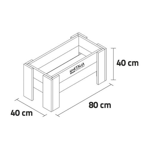 Mesa de cultivo Gardenbrico S40 - Hortalia