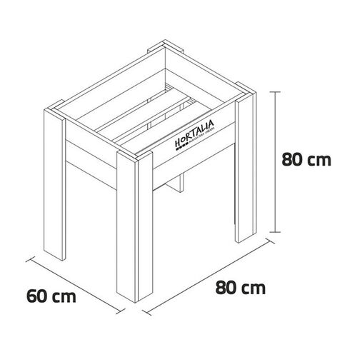 Mesa de cultivo Gardenbrico M80 - Hortalia