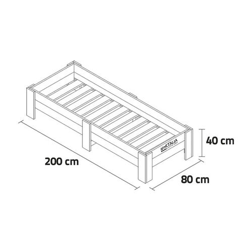 Mesa de cultivo  Gardenbrico XXL40 - Hortalia