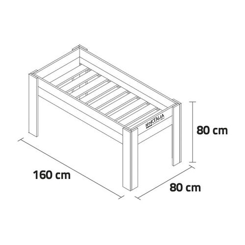 Mesa de cultivo  Gardenbrico XL80 - Hortalia