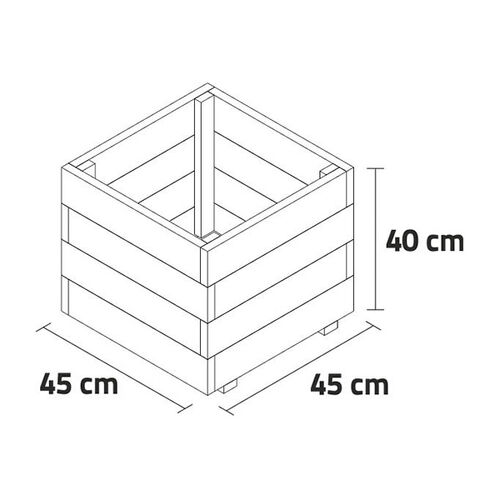 Jardinera PUN 45x45x40 - Hortalia