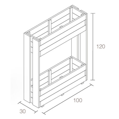 Jardinera KOMA 2 Niveles - Hortalia