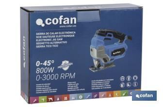 Sierra de calar electrnica 800W 0-45 (0-3000rpm)