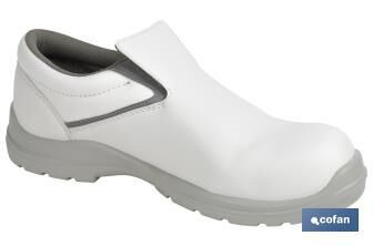 Mocasn de Seguridad S2 SRC | Talla 35 - Color Blanco | Zapato de Trabajo Modelo White Fox