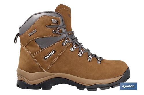 Bota de Montaa Marrn - Talla 37 | Bota de Piel Nobuck para Trekking