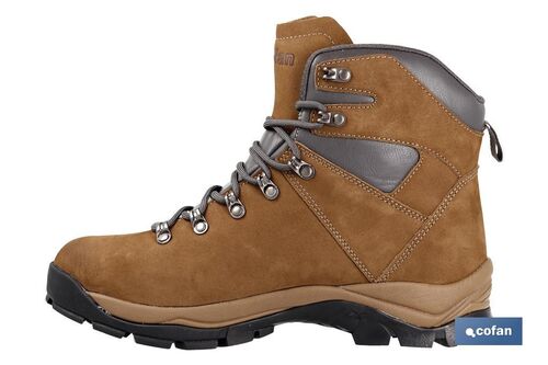 Bota de Montaa Marrn - Talla 37 | Bota de Piel Nobuck para Trekking