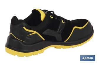 Zapato Deportivo | Seguridad S3-SRC ESD -  Talla 35 | Modelo Montiel | Color Negro | Suela Antideslizante