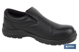 Mocasín de Seguridad S2 SRC | Color Negro | Zapato de Trabajo Modelo Black Fox