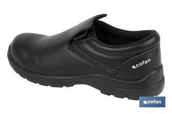 Mocasín de Seguridad S2 SRC | Color Negro | Zapato de Trabajo Modelo Black Fox