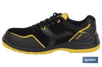 Zapato Deportivo | Seguridad S3-SRC ESD -  Talla 36 | Modelo Montiel | Color Negro | Suela Antideslizante