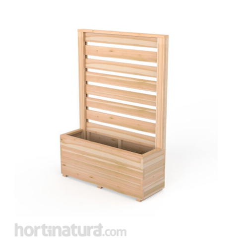 Jardinera KOMA 40 con Panel Medio de Madera - Hortalia