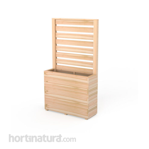 Jardinera KOMA 80 con Panel Medio de Madera - Hortalia