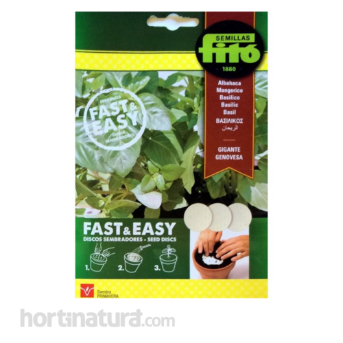 Albahaca Discos Sembradores Fast & Easy