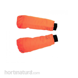 Manguitos Anticorte color naranja fluorescente 43cm Clase 0 Basic