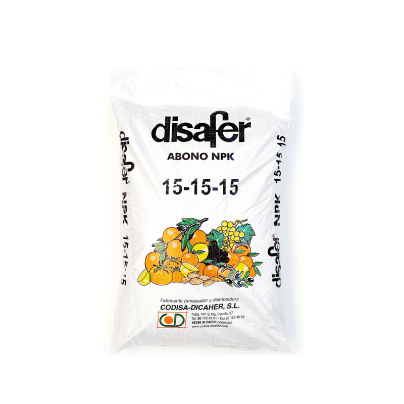 Disafer 15-15-15 25 Kg.-Uso Agrícola