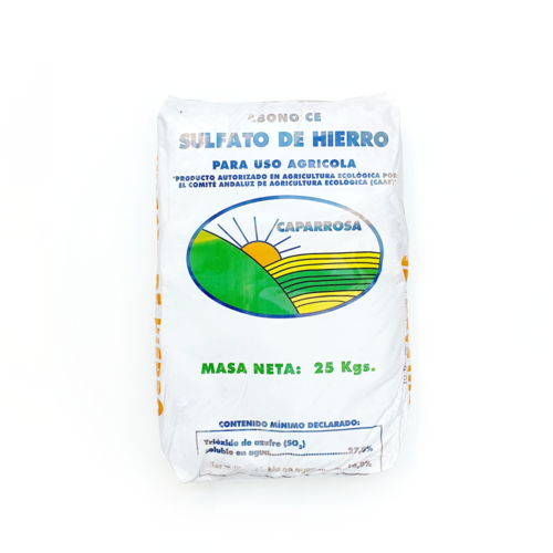 Sulfato de hierro 25 kg.-Uso Agrícola - Hortinatura.com - Tu huerto en casa