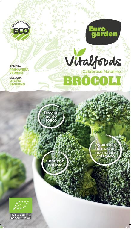 Vitalfoods - Brócoli Calabrese Natalino (4g) Sem. ecológicas